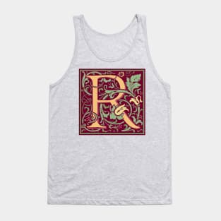 William Morris Vintage Letter R Tank Top